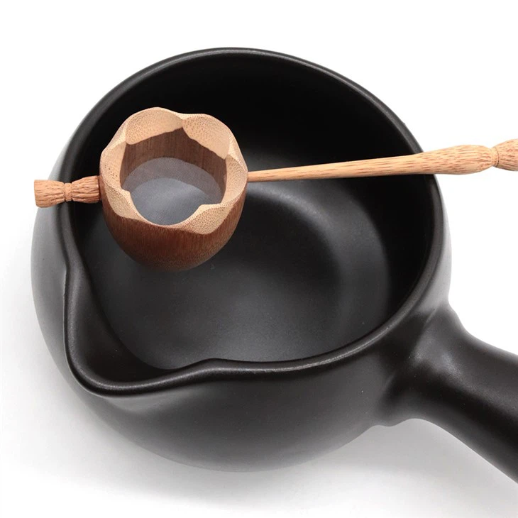 Handmade Ceramic Japanese Matcha Bowl With Spout Ceramic Spout And Whisk Set Handmade With Spout Set Oem Pink